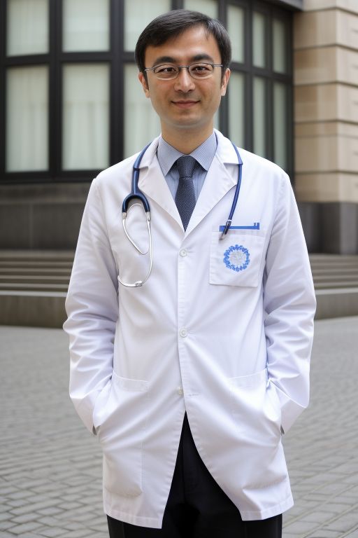 Asian doctor with PHD